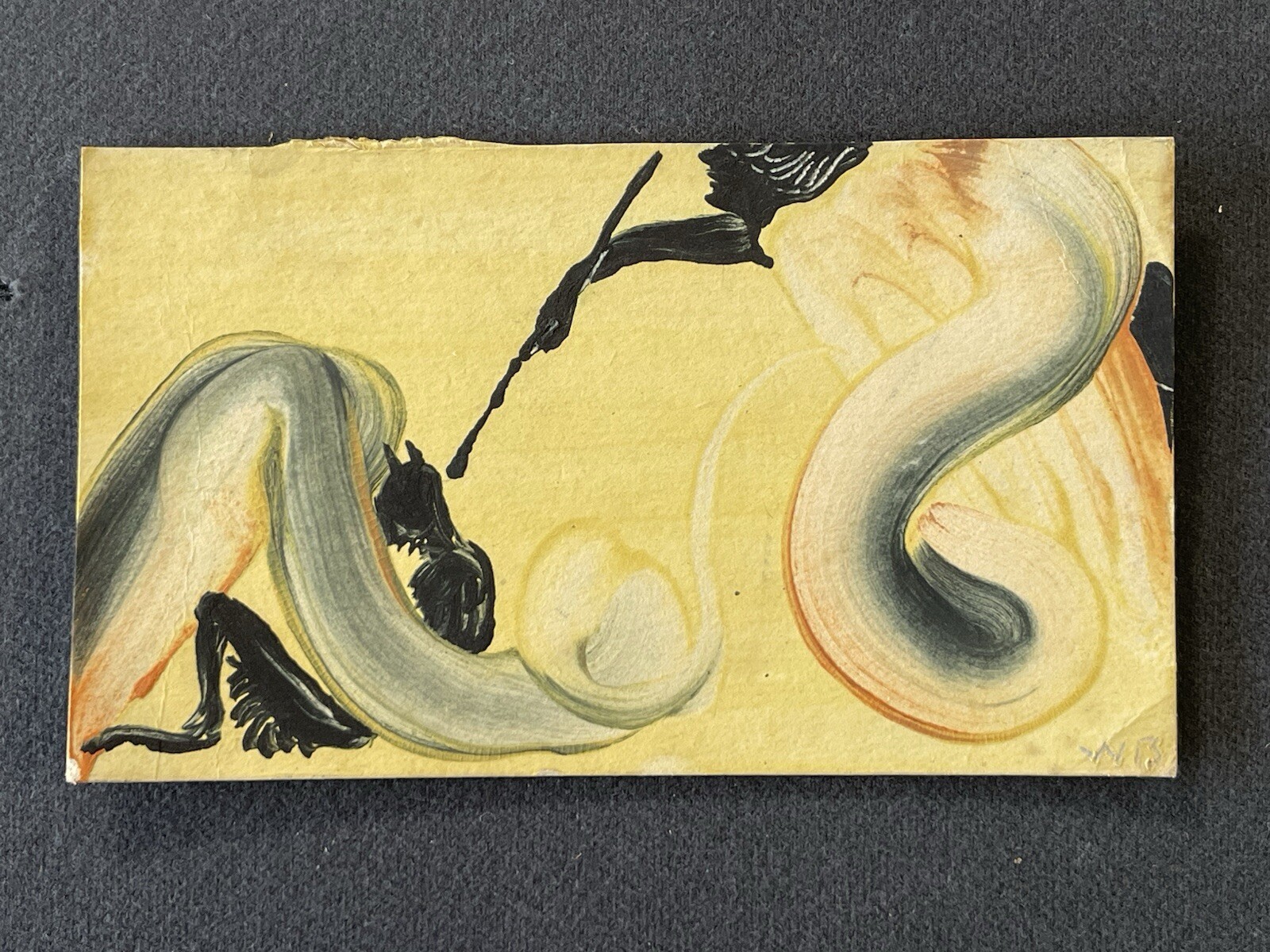 Rare Signed 1920’s Hot Starch Mythic Painting By Walter Otto Beck. Innisfree NY