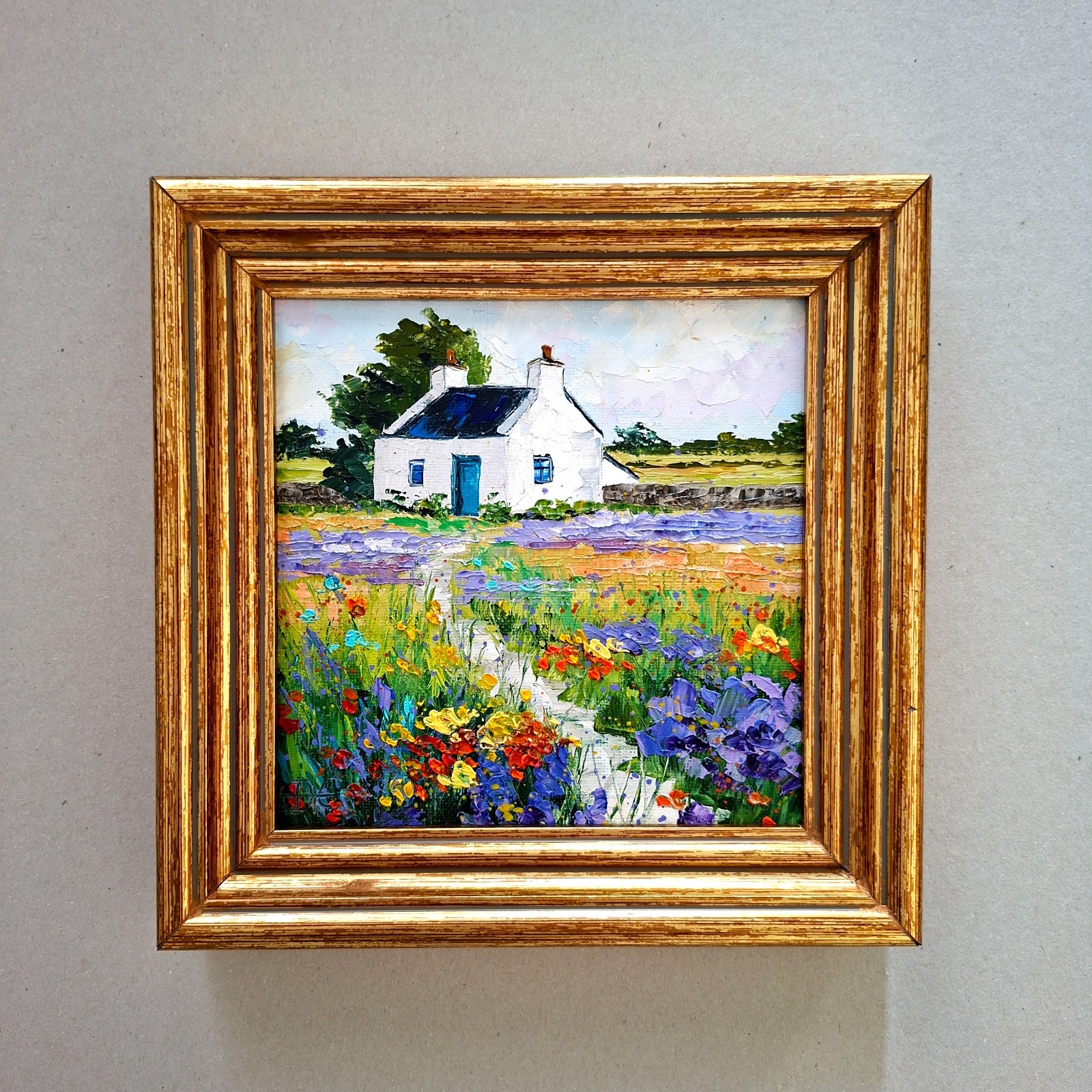 Ireland Painting Coast of Ireland Original Oil Painting Impasto Art No Frame 6×6
