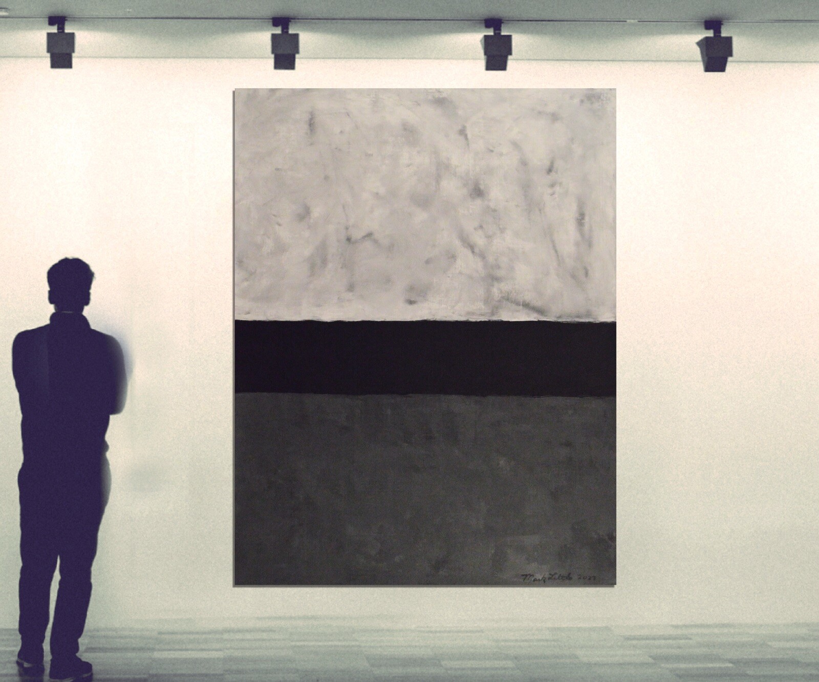 Mark Rothko style￼ Professional canvas￼ Painting81” X 62”(6ft 9in)Abstract Moder