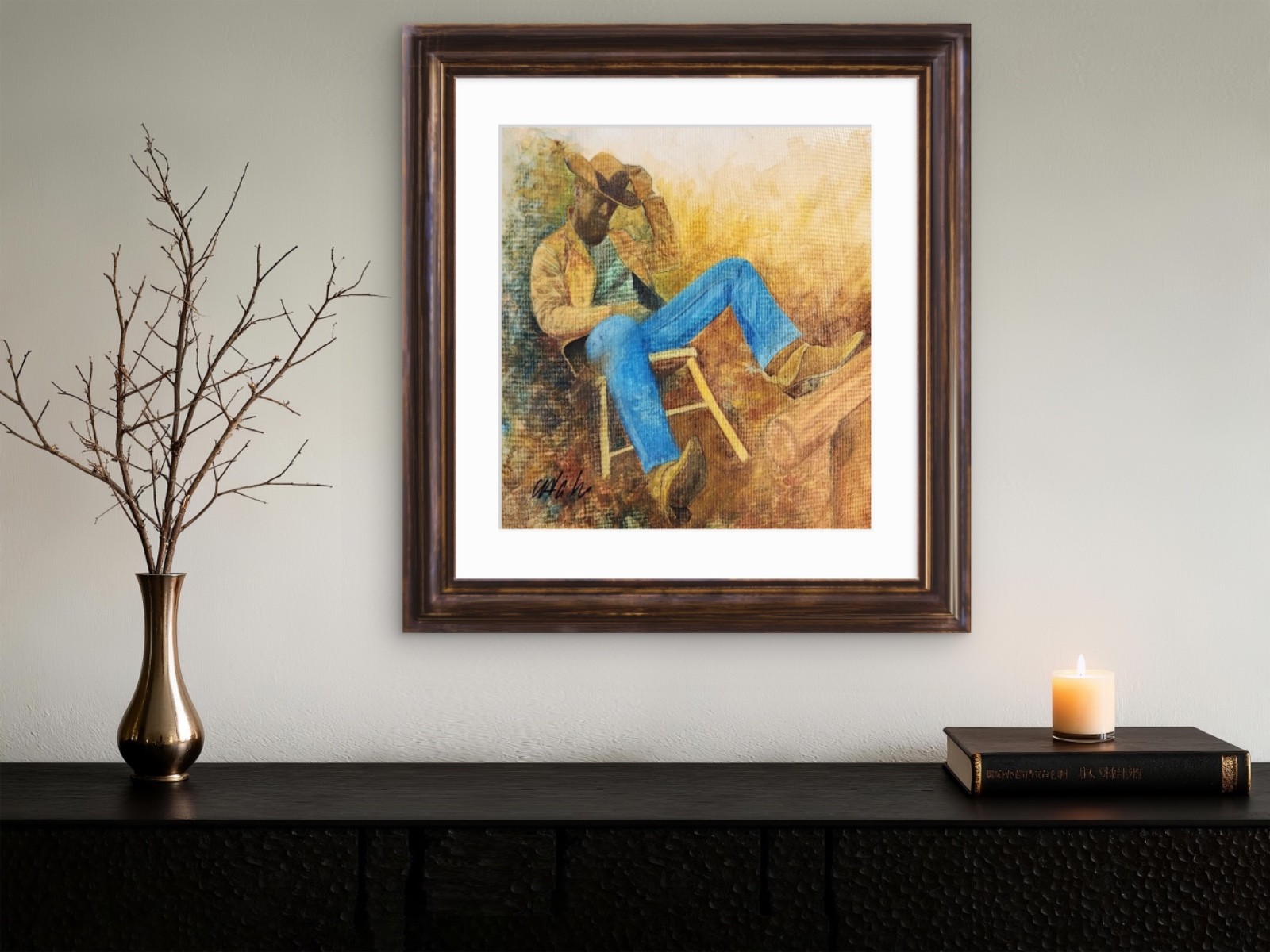 Original Art – Hand Painted – Gouache on Non-Stretched Canvas – One of a Kind –