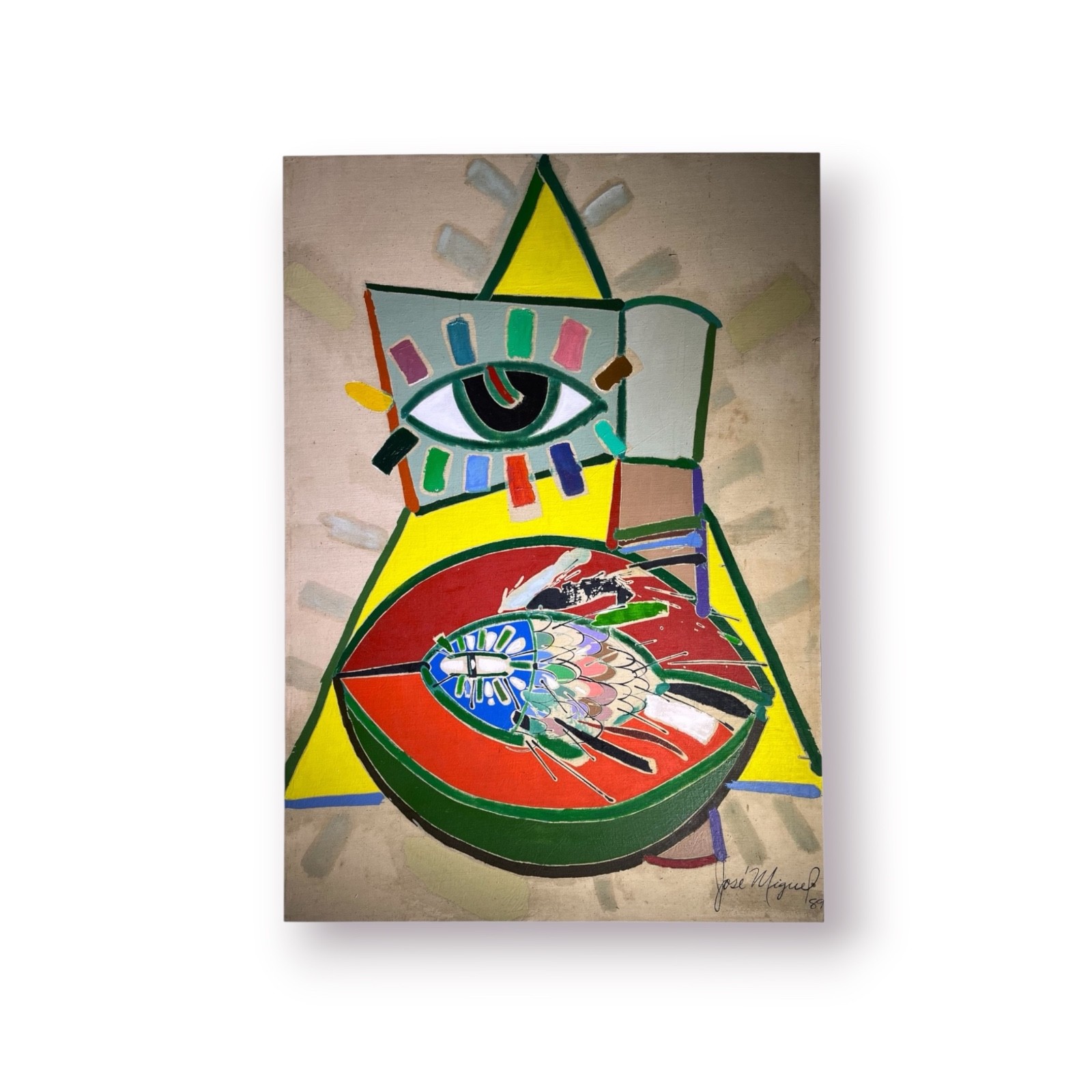 JOSE MIGUEL PEREZ. Painting. Contemporary art. Cuban Art. Collectable.