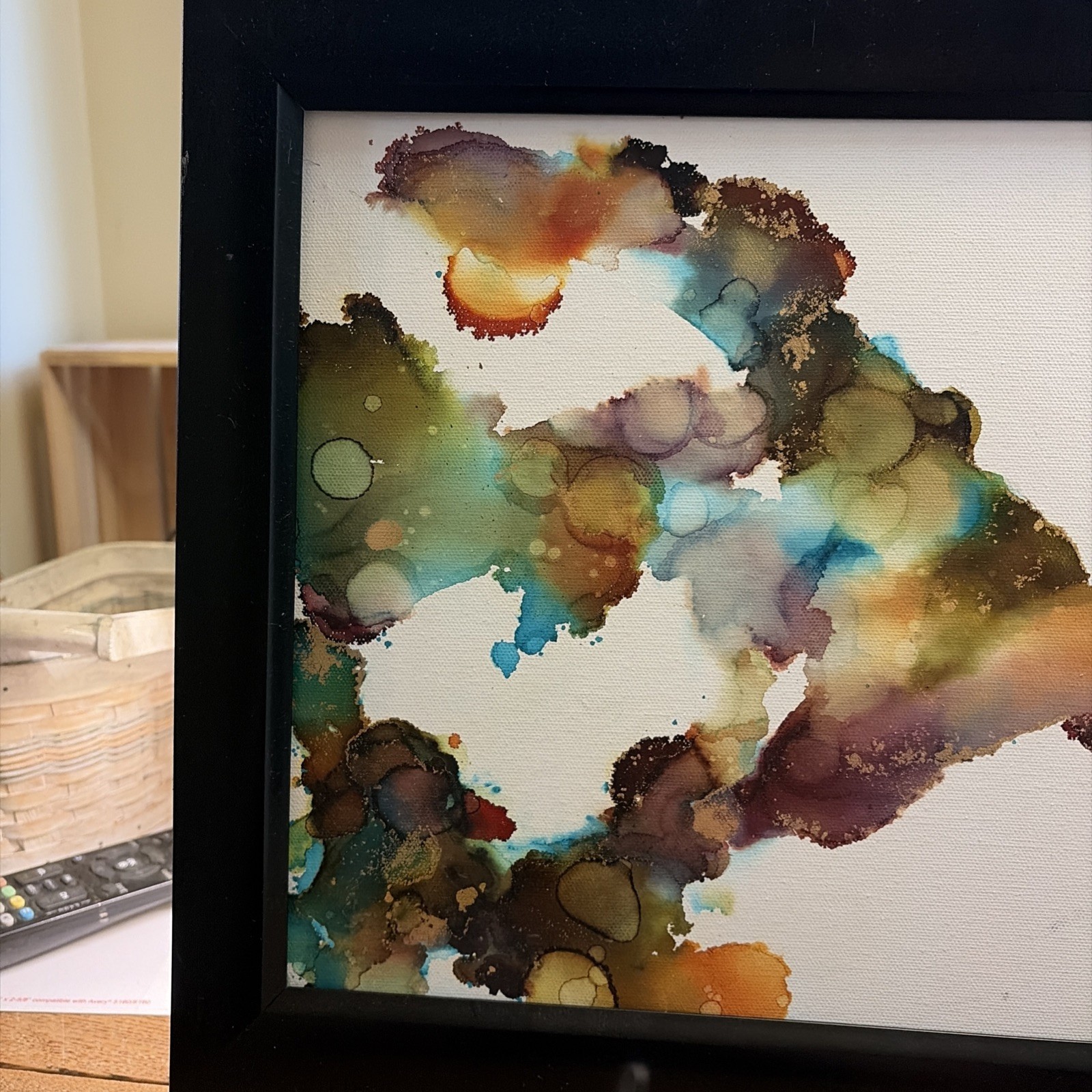 Abstract Alcohol Ink Art Work Signed -Ingrid Elizabeth Art 2022 (6)