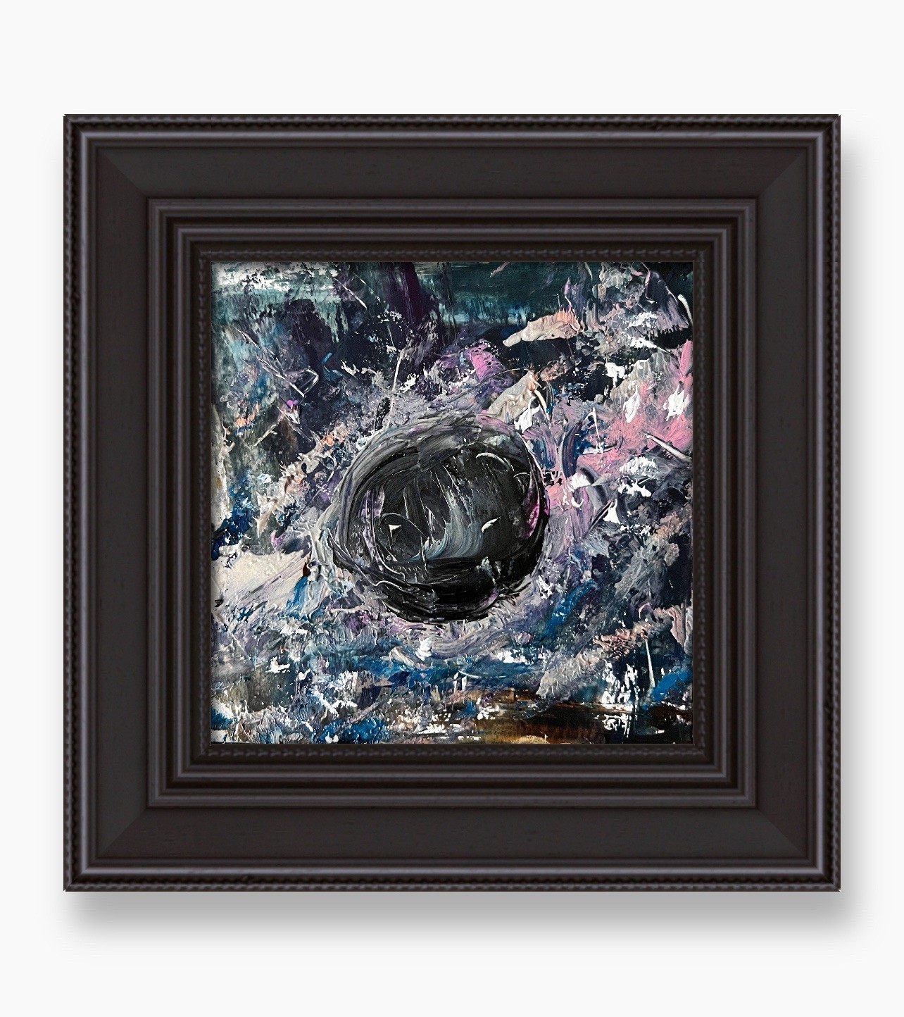 Dark Matter Nebula Shadow Abstract Painting Dark Academia Space Art Gift Unixes