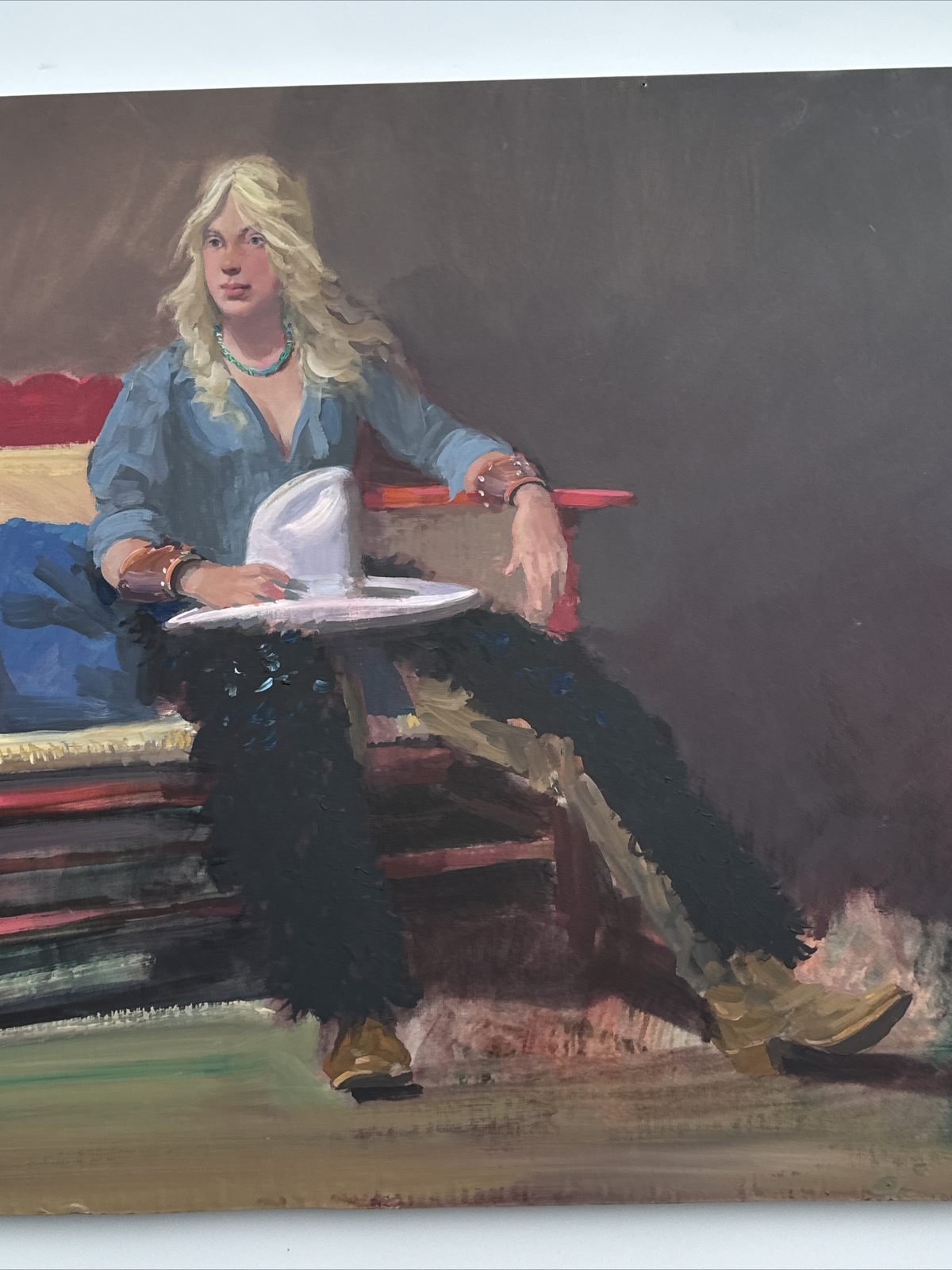 DONALD PUTT PUTNAM PAINTING WOMAN PRETTY FEMALE MODEL WESTERN LISTED FAMOUS ART