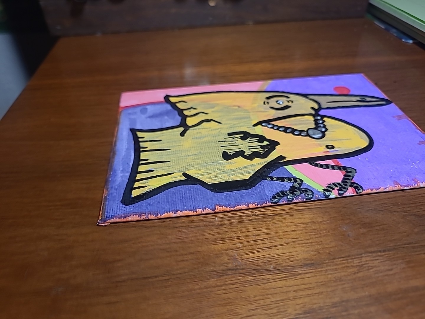 Original Art Woodstock Sell Out Bird Daddy Kane Bird Law Cartoon Lowbrow Peanutz
