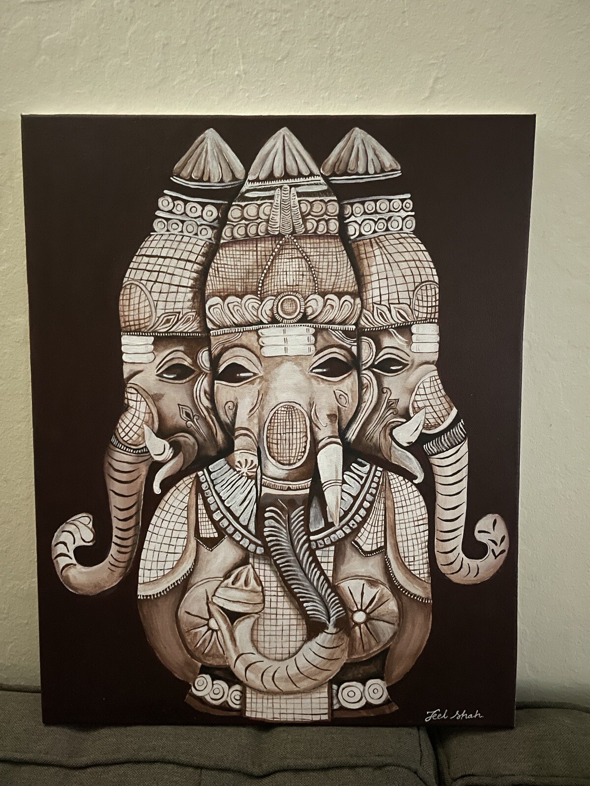 Lord Ganesha Handpainted artwork