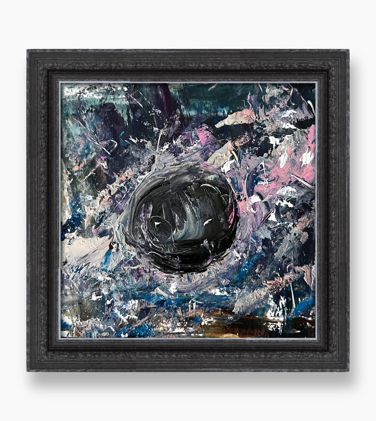 Dark Matter Nebula Shadow Abstract Painting Dark Academia Space Art Gift Unixes