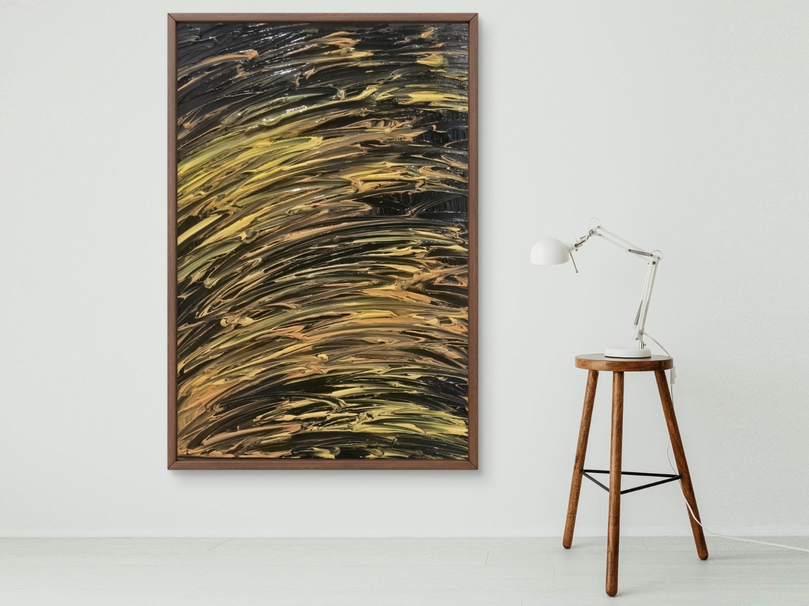 Trey Coppland, Delight Abstract Acrylic Painting, 24×30 in, 2026 Signed