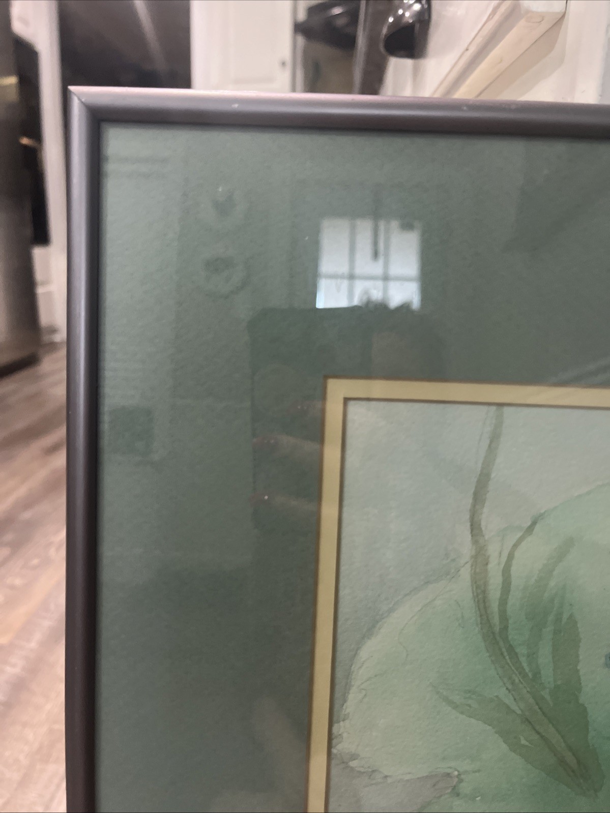 Vintage Signed Frames Original Watercolor Of Poppies By Bobbie Clardy 20×27