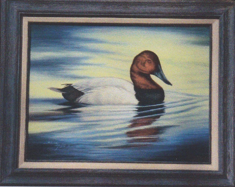 original, acrylic, Wildlife, Canvasback, Canvasback Drake, Ducks, Water Fowl