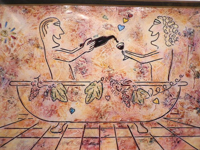 Philippe Ferrari Print 2002 ~WINE LOVER’S SERIES~ Signed «P. FERRARI» Matted