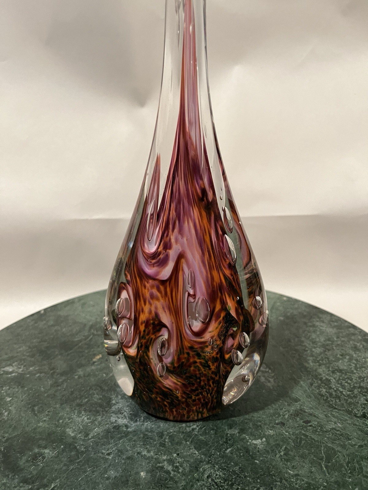 4A Galaxy Sunset 10” Teardrop Art Piece Beautiful One Of a Kind.
