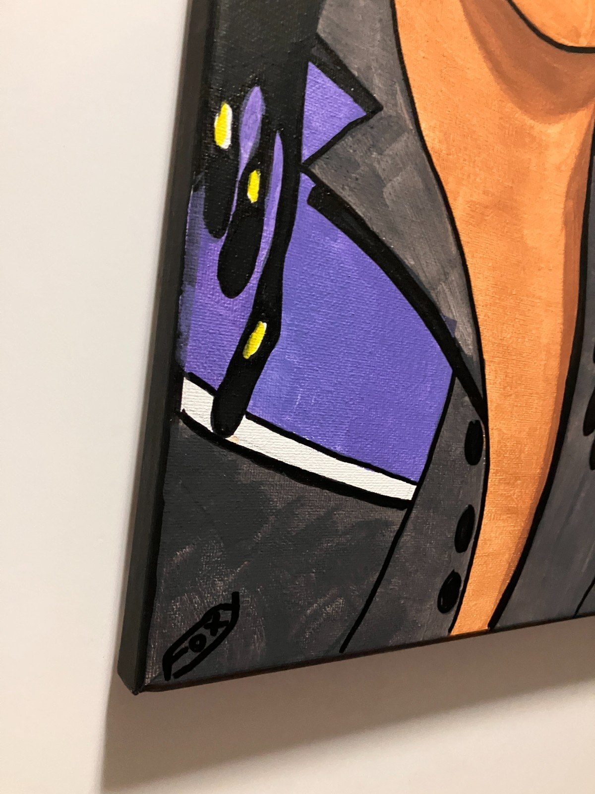 Rick James 16×20 Original Music Pop Art Painting on Canvas 80s