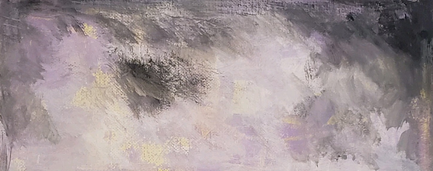 No.680 Original Abstract Minimal Landscape Painting By K.A.Davis