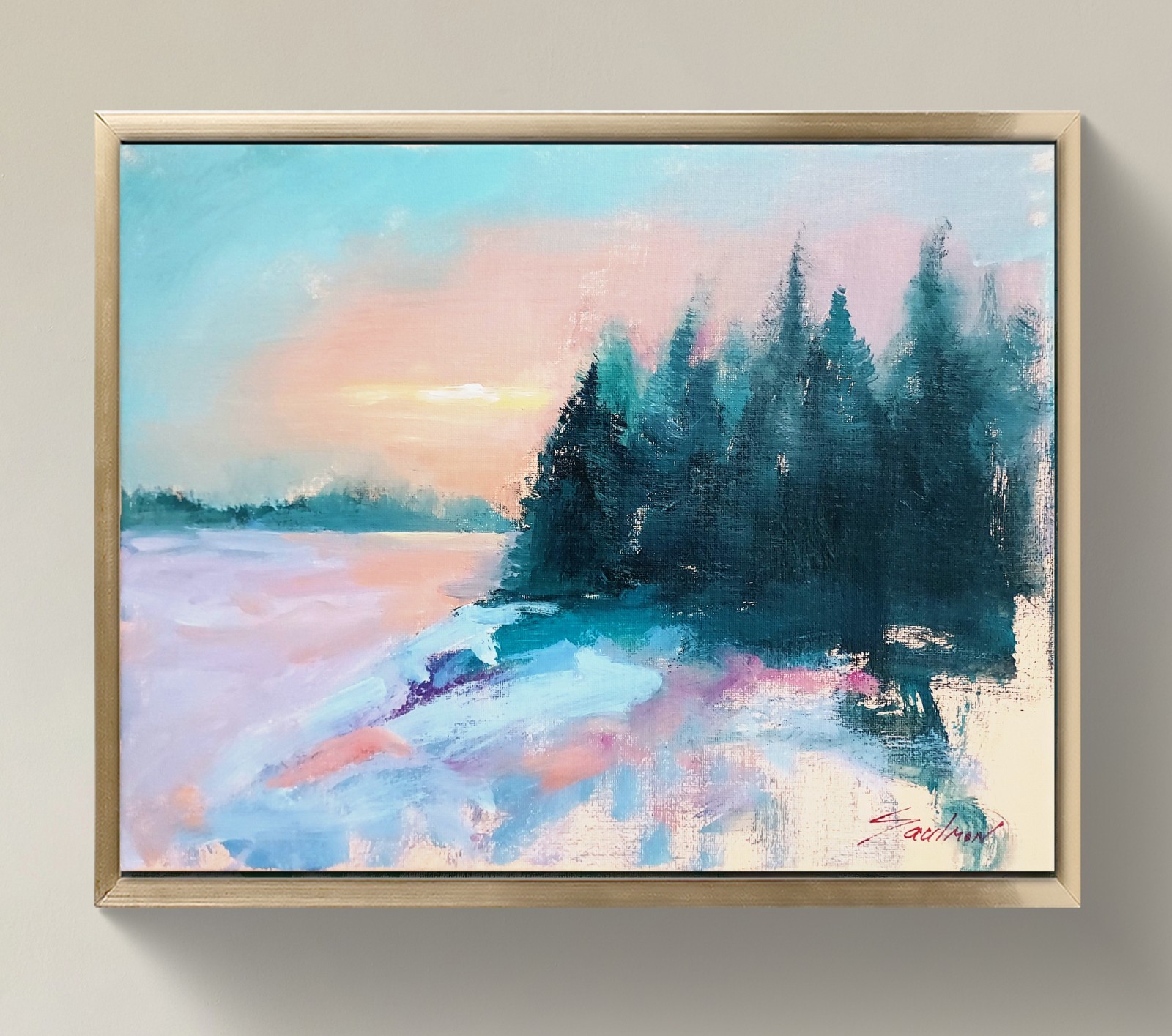 Original Impressionist Painting on 14×11 inch Canvas – Signed by the Artist