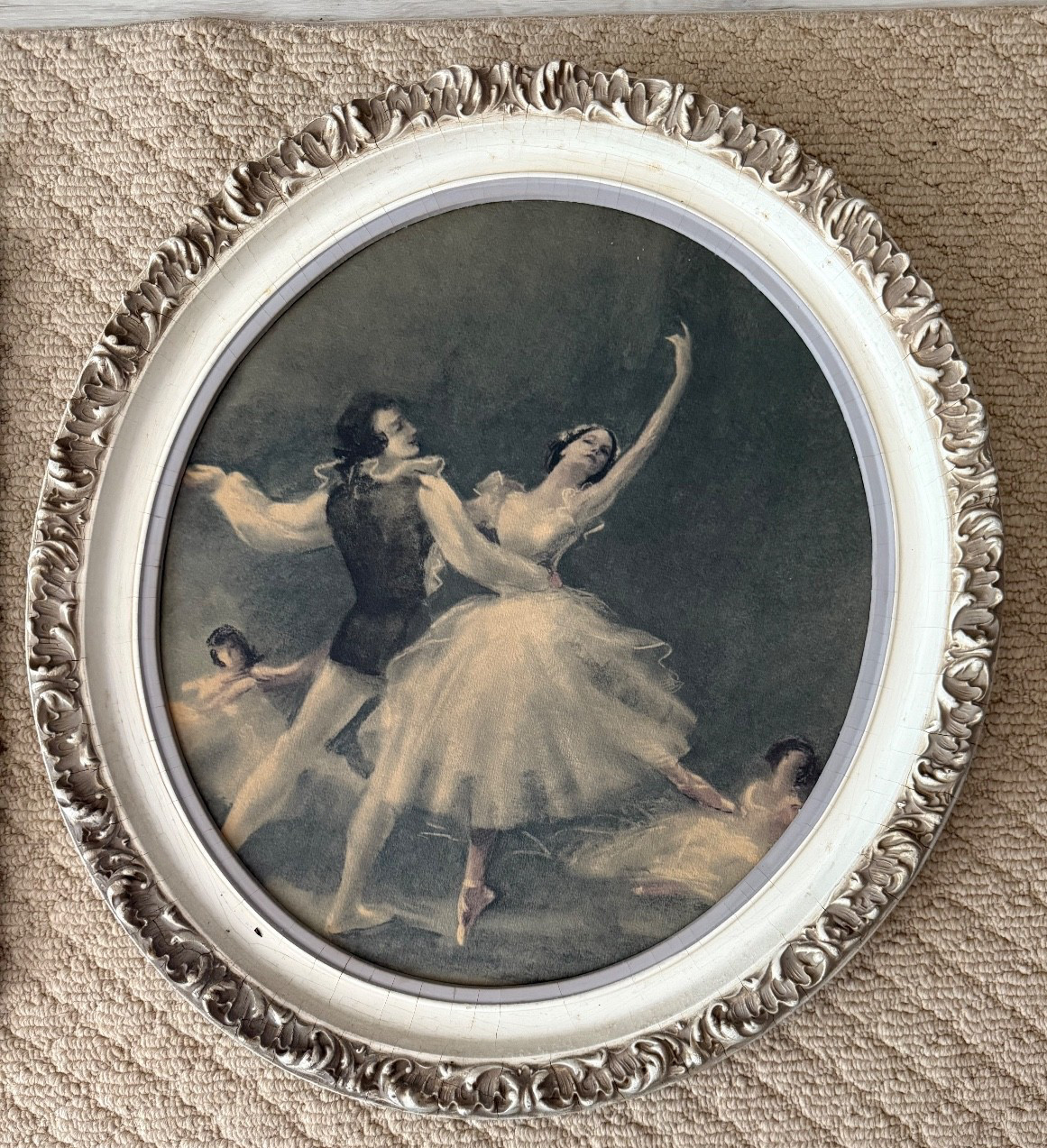 *Authentic Original Vintage Ballet Pastel Painting-Raymond Charlot22x20 FREESHP*