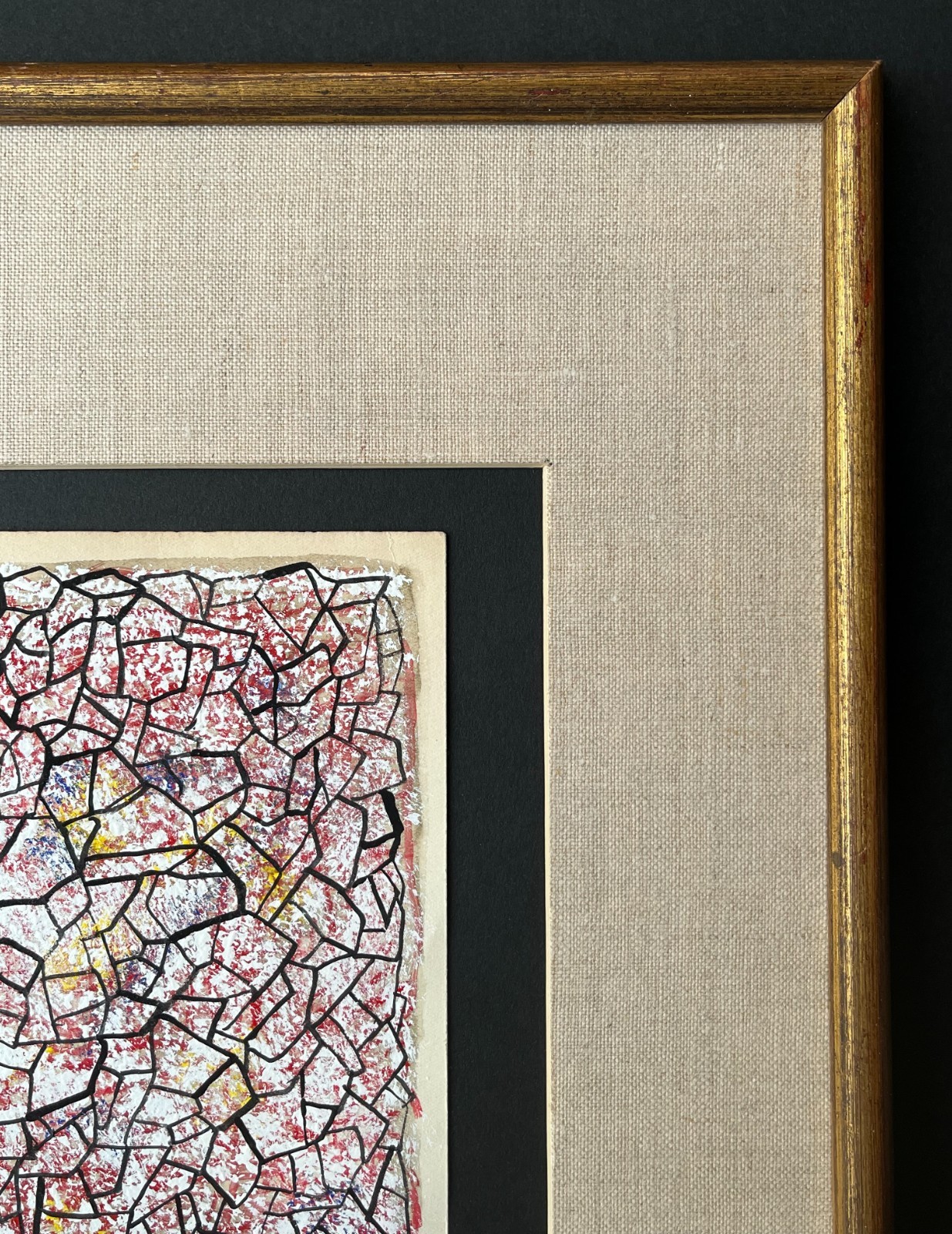 Mark Tobey «Abstract Composition» Original Painting, Tempera on Paper. Post War
