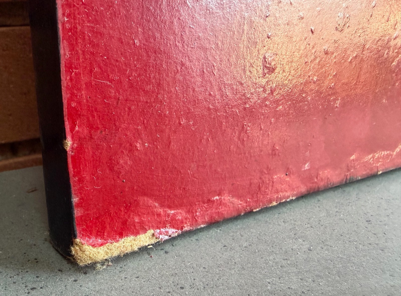 Vintage 80s Abstract Multi-Color Painting Modern Art Wall Hanging Signed Buckles