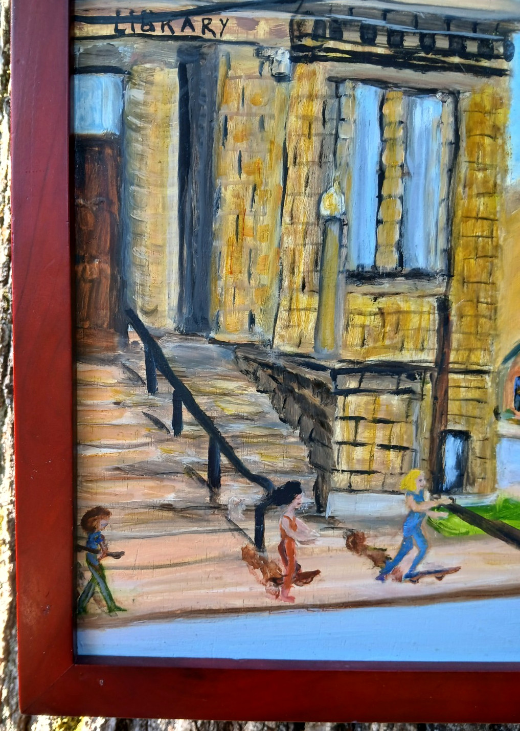 Andrew Carnegie Library, in Baker, Oregon, Painted by Lori, 2009, Well Framed