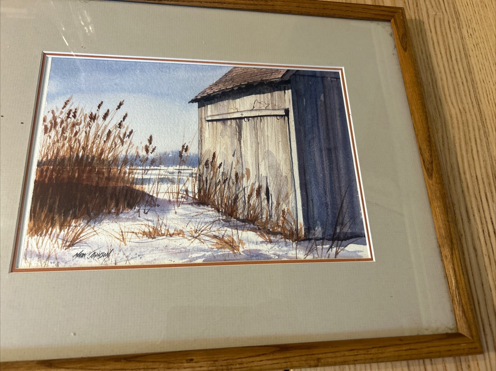 MARK JOHNSON ORIGINAL LANDSCAPEWATER COLOR PAINTING