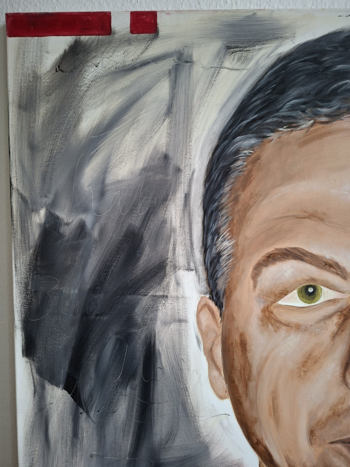 Oil Painting Abstract Expressionism Original Artwork On Canvas Portrait Face
