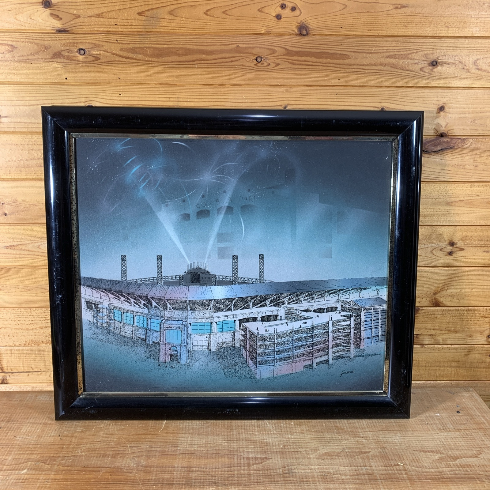 Artistic Impressions Chicago White Sox Comiskey Park Fireworks Night Painting