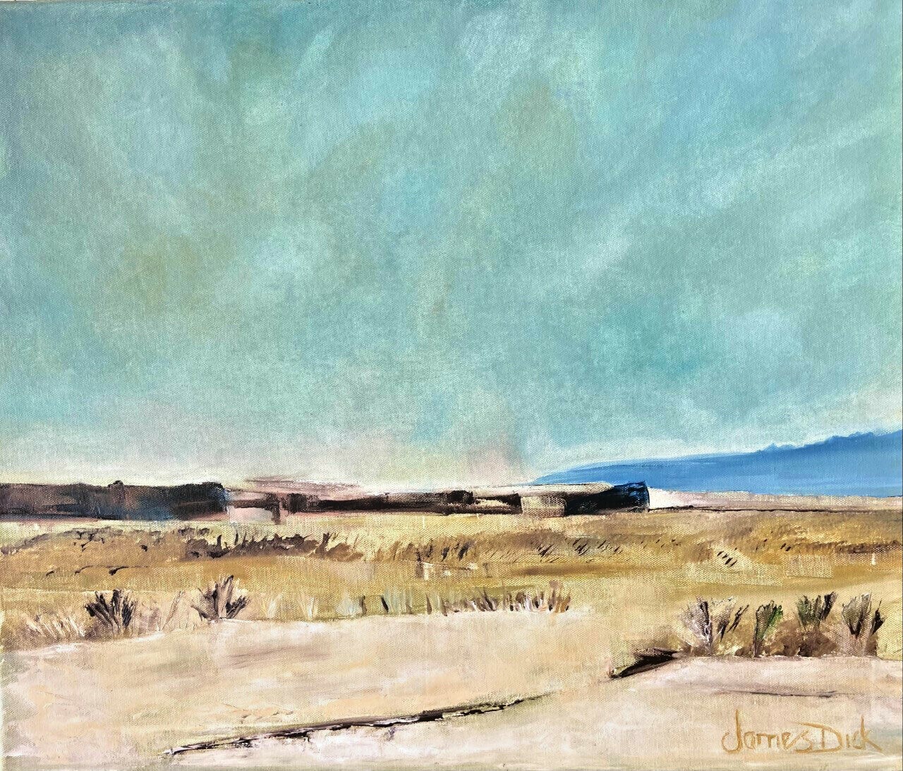 Chiseled Mesa by James Dick | Impressionist | Oil Painting | Landscape
