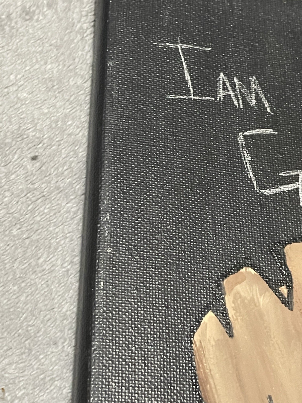 Original Hand Painted I Am Groot Acrylic Artwork Canvas 20 x 10 Marvel Art Decor