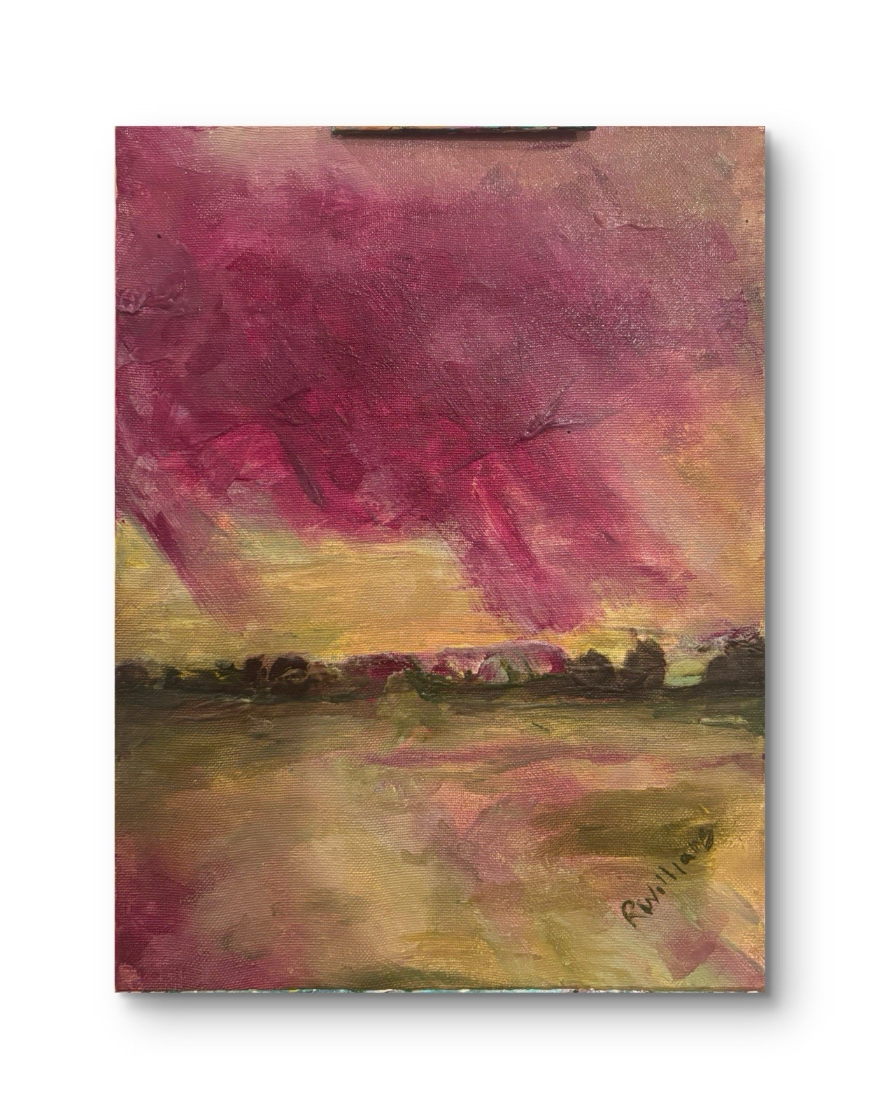 Landscape 11×14 Abstract Impression Original Fine Art Canvas, One Of A Kind
