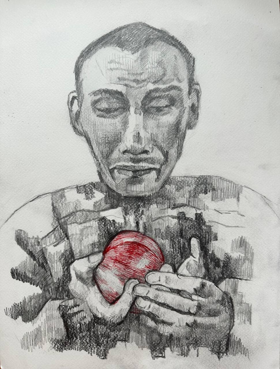 Picture of a Ukrainian artist Kostiuk-Shostka,»I dreamed about him for a year»