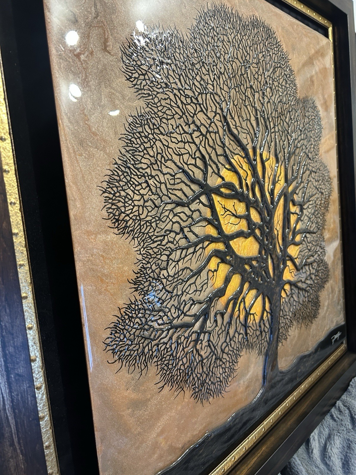 Jon Rattenbury New Beginnings ORIGINAL 3Dimensional Acrylic Painting On Aluminum