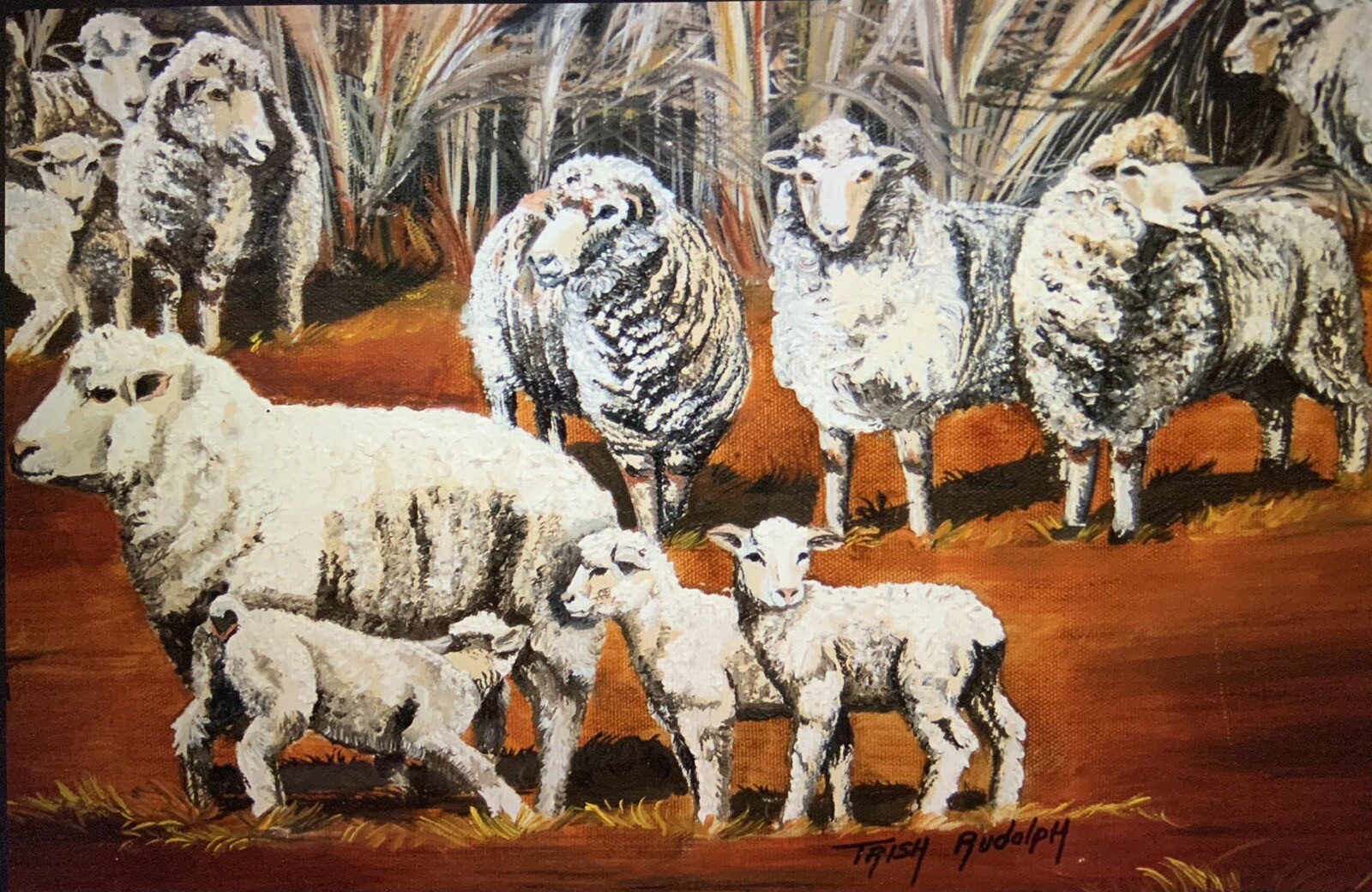 11X 14 Print Of Original Oil Painting, Titled “Psalm 100:3”, Sheep, Lambs Of God