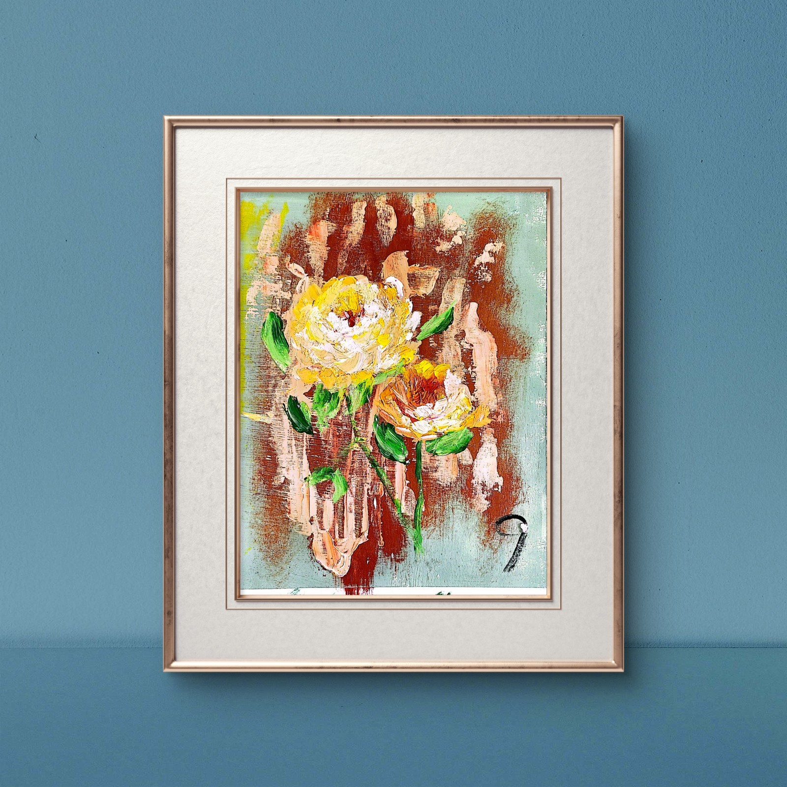 Roses Contemporary Expressionist Original Acrylic Painting