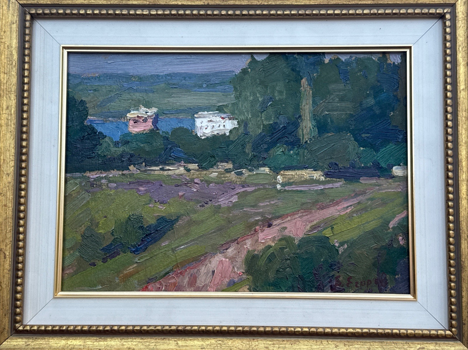 BORIS EGOROV PAINTING LISTED UKRAINE UKRAINIAN IMPRESSIONIST LANDSCAPE FAMOUS