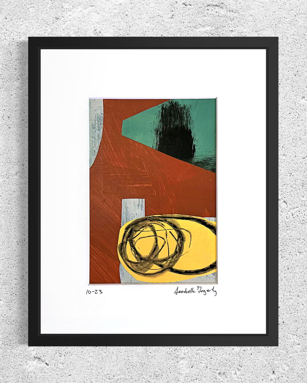 Set Of 8 Original Still Life Collage 8×10 Matted Contemporary Kitchen Wall Art