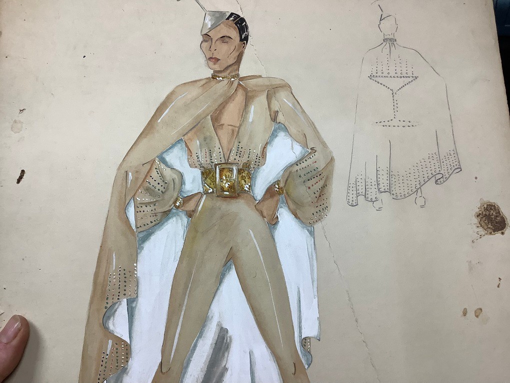 1939 Original Vintage Copstume Art: J K Maier «Champagne» #1 in color