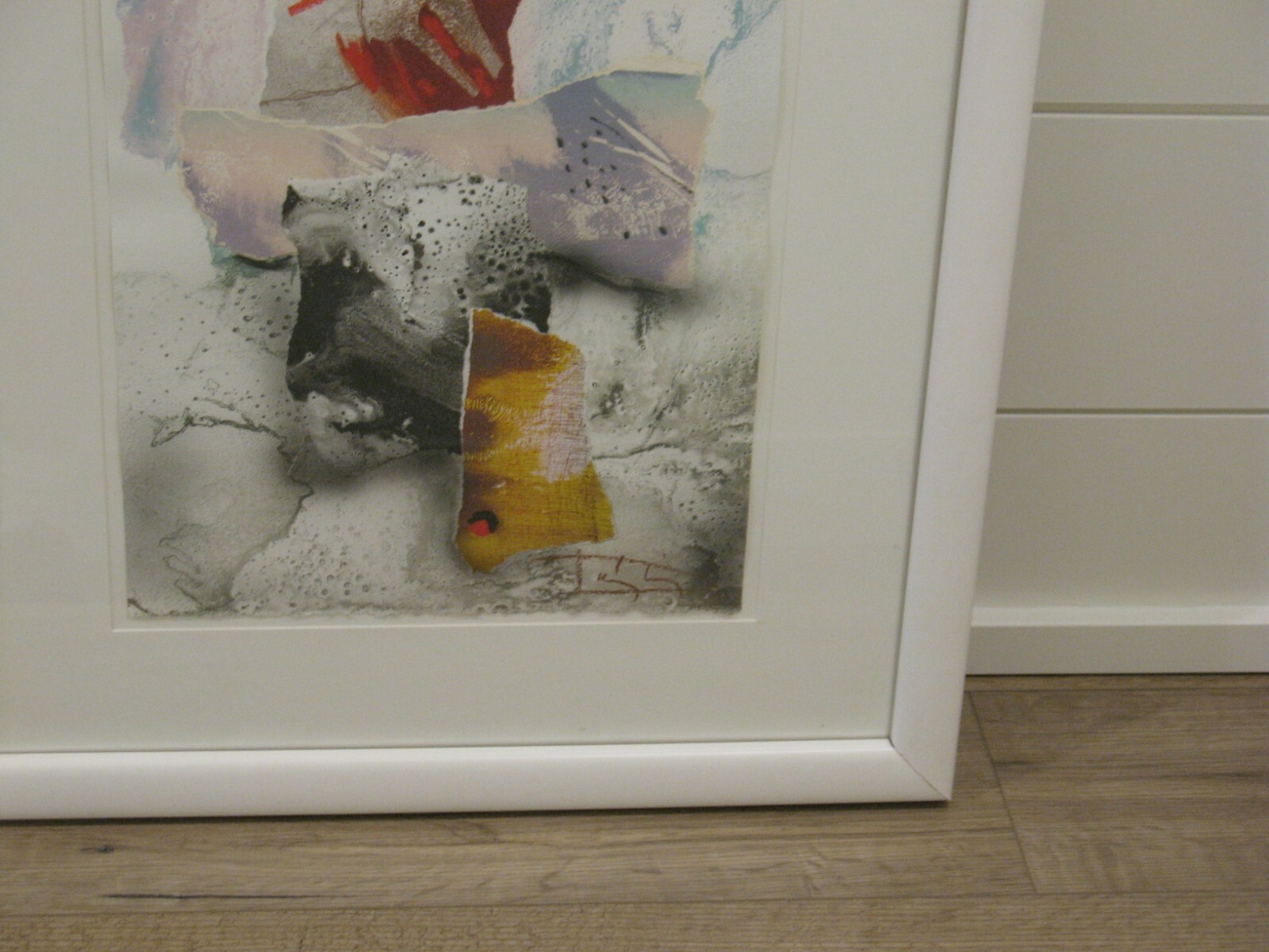 ORIGINAL 1986 Laszlo Dus Mixed Media Painting; Framed, Matted, Signed, COA