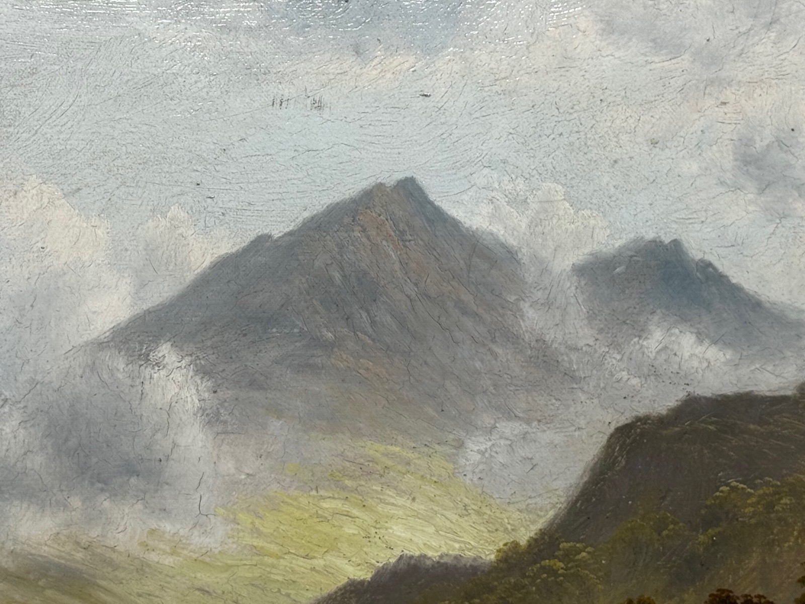 Painting ⛰️ Ben Lawers First Light Morning Mist Highland Cattle Beside Loch Tay