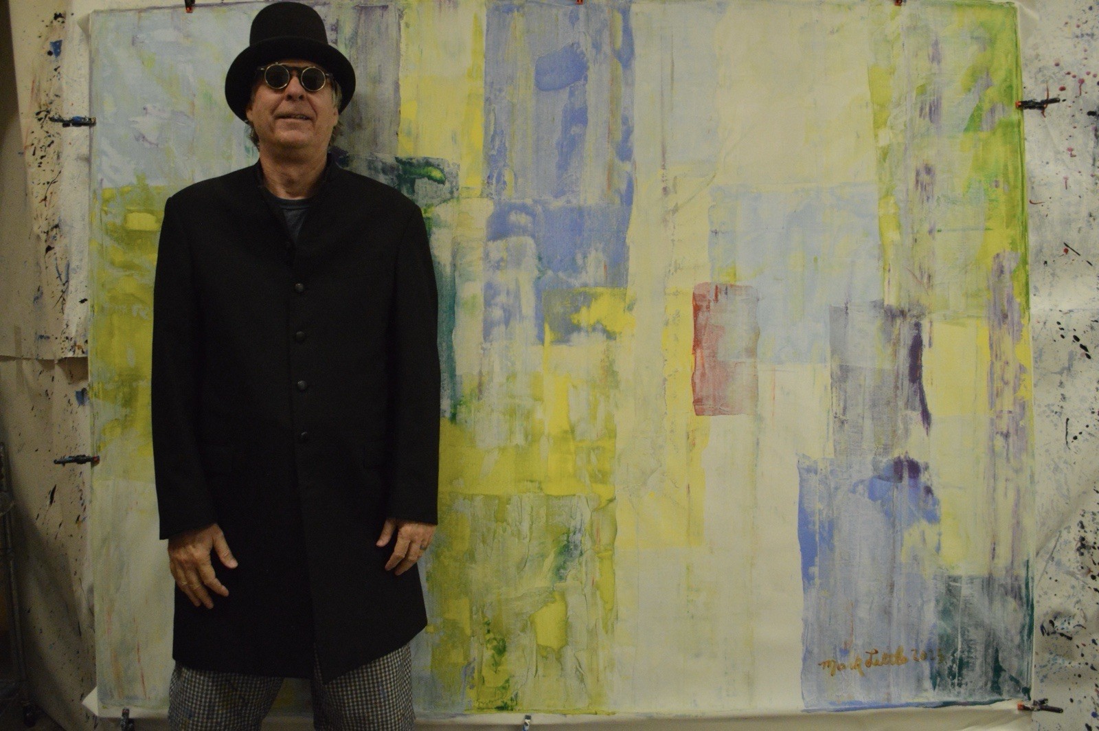 Mark Little Original Giant Profesional Painting 84”X62” (7 Foot) Abstract Modern