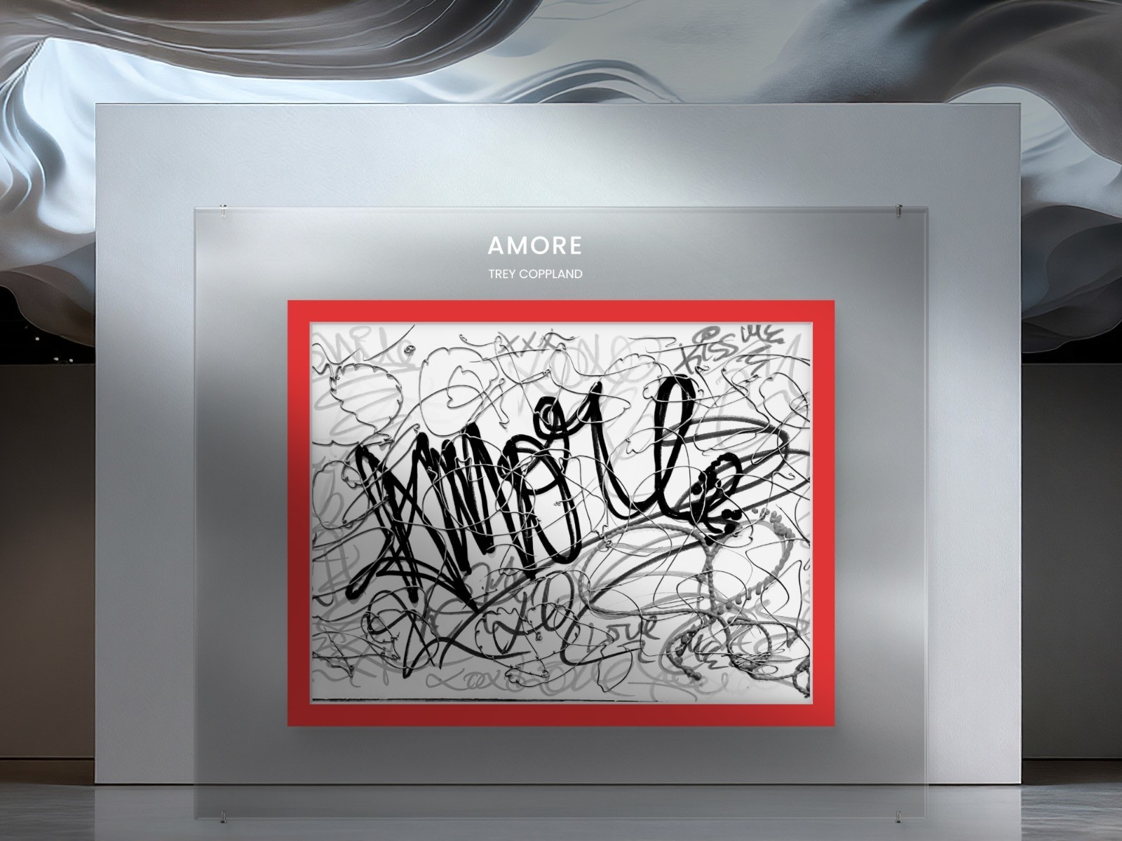 Amore , by Trey Coppland, Graffiti Acrylic Painting, 24+36 in, 2026, Signed