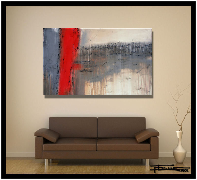 ABSTRACT CANVAS PAINTING Direct from Artist USA Large ELOISExxx