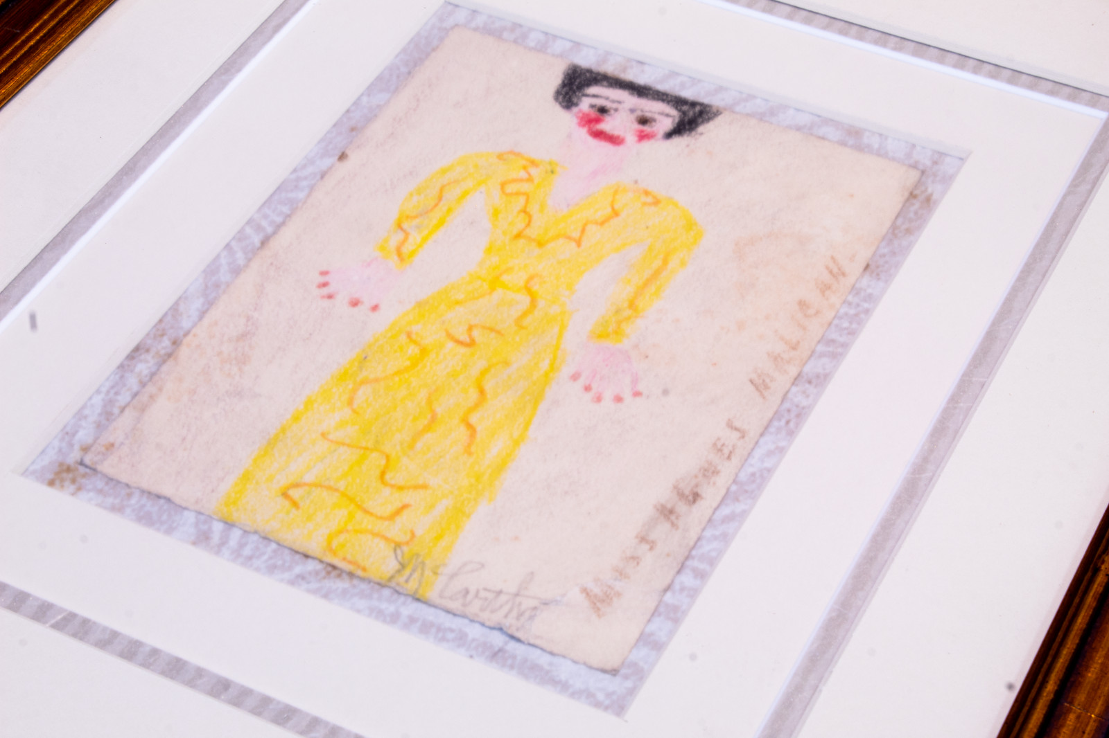 Justin McCarthy Expressionism Painting Miss Agnes Malican Signed 6 1/4 x 4 3/4″