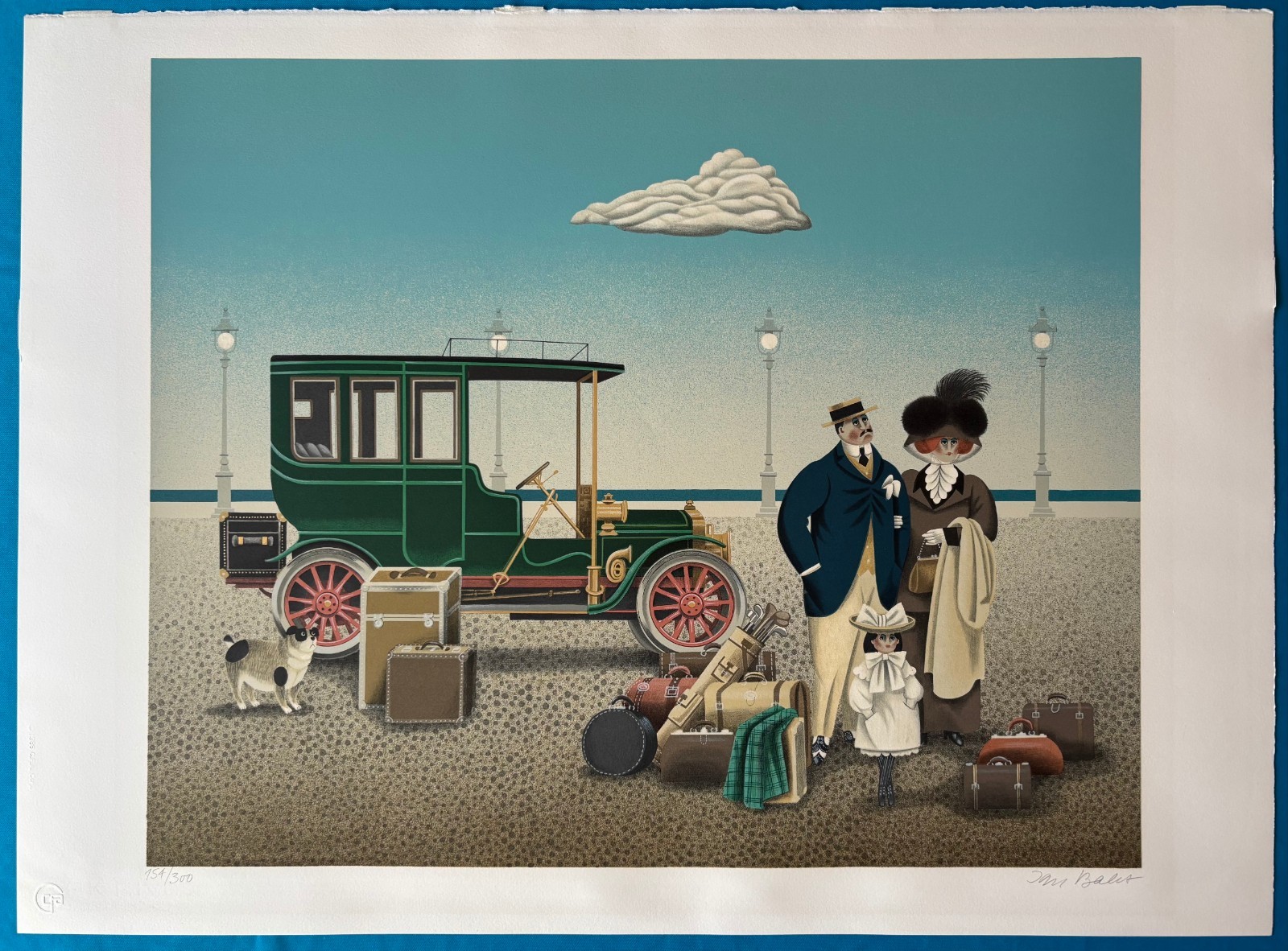 Jan Balet Signed & Numbered «Fancy People» Lithograph