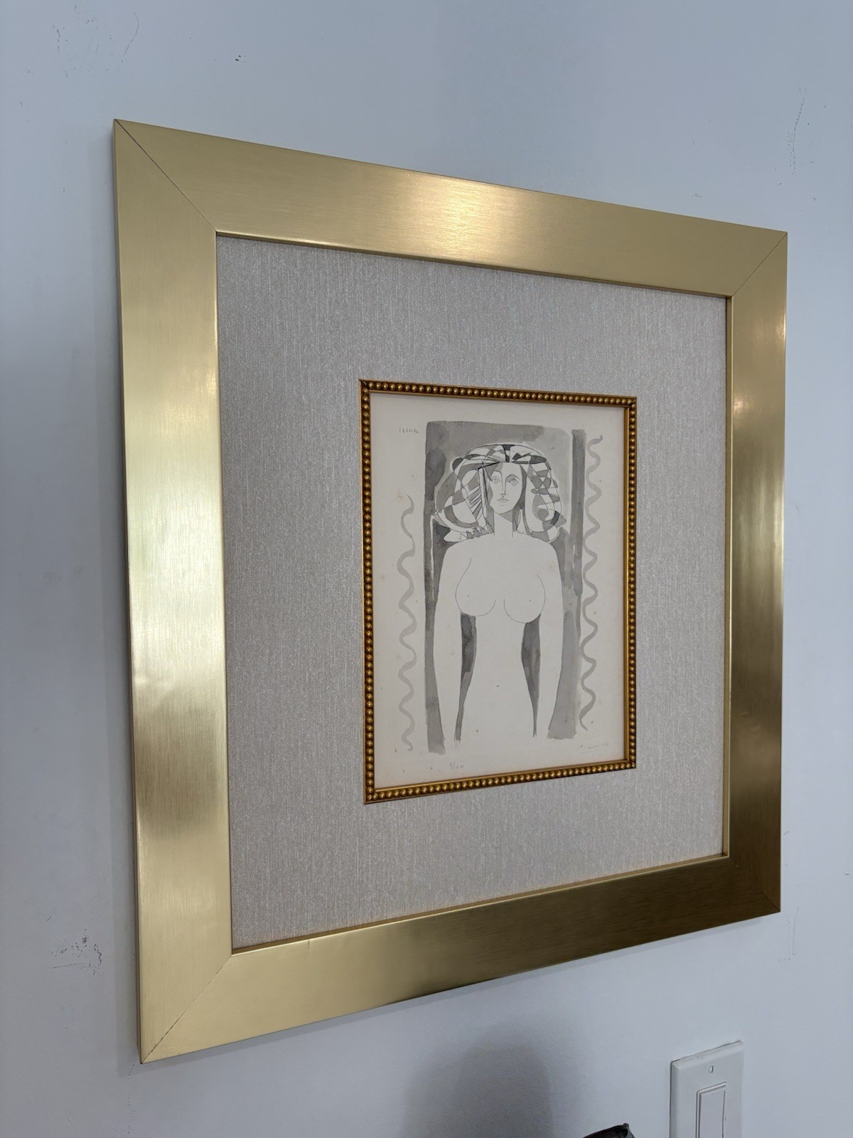 Pablo Picasso Lithograph Hand Signed, Numbered & Stamped 1900-1970s Framed