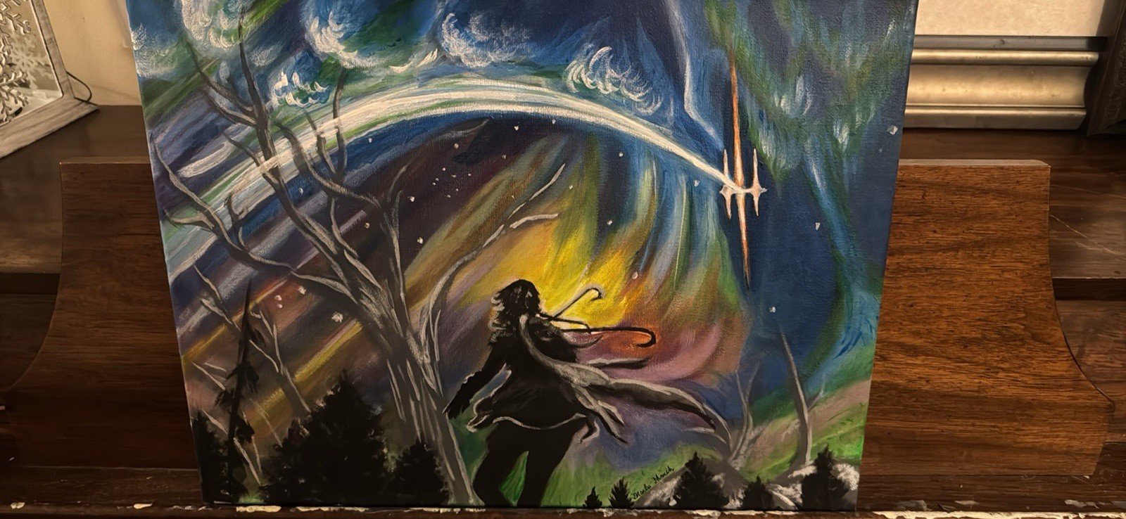 Mtg Painting On Canvas-UV acrylic 11×14