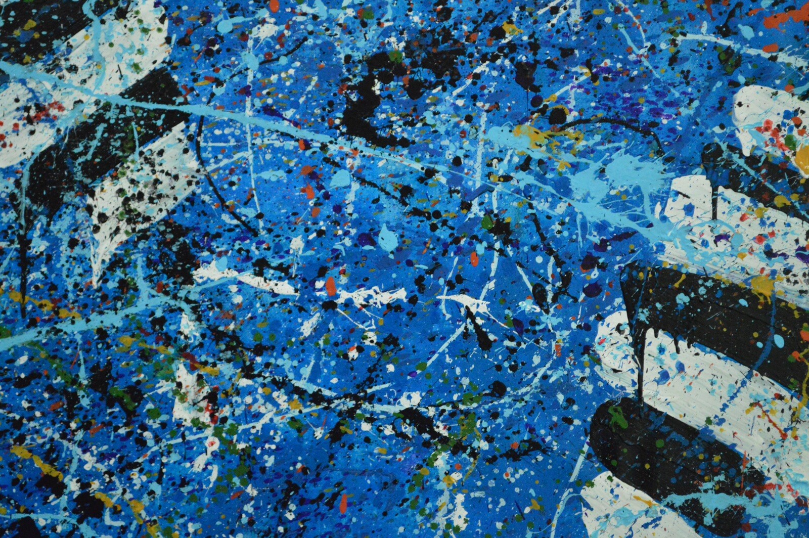 Jackson Pollock ￼style Professional Painting 84”X62” (7 Foot) Abstract Modern XL