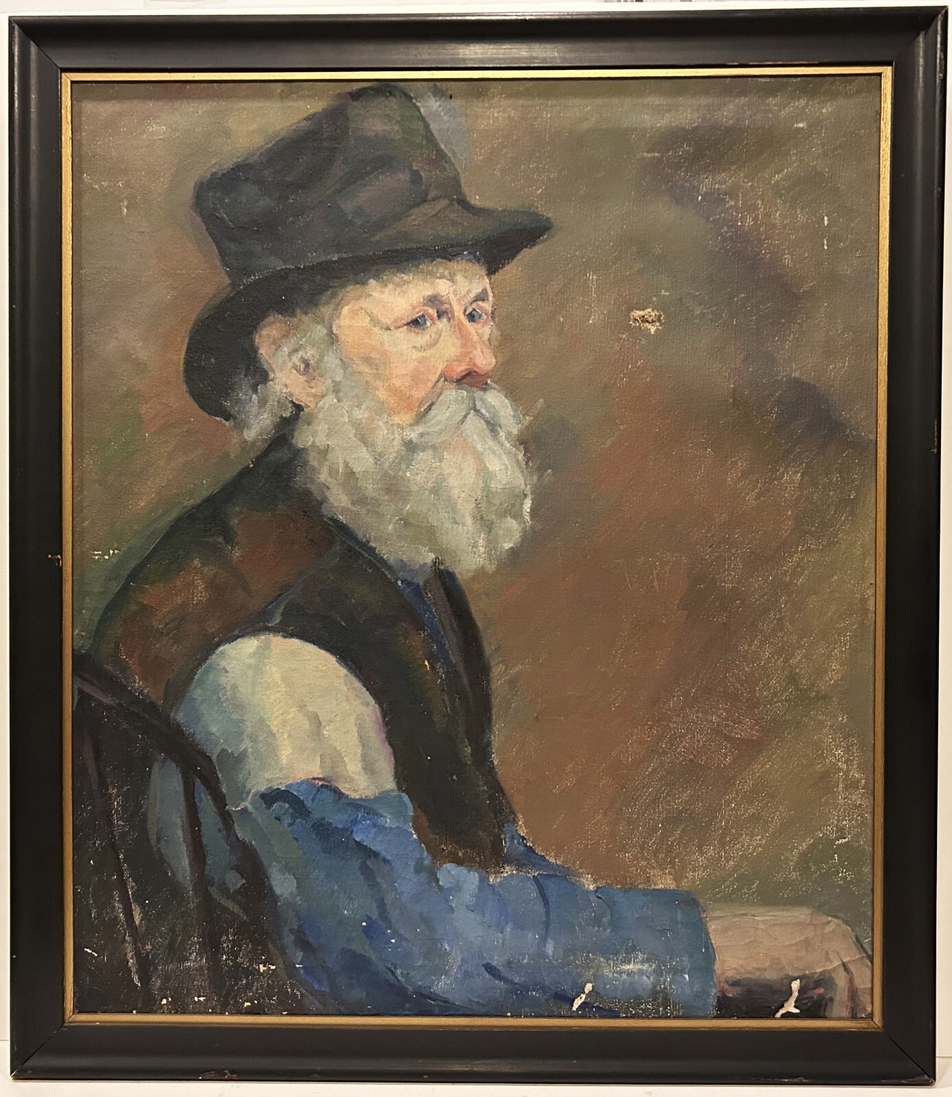 20th c. American Modernist Painting PORTRAIT OF ARTHUR B. CARLES PAFA Artist