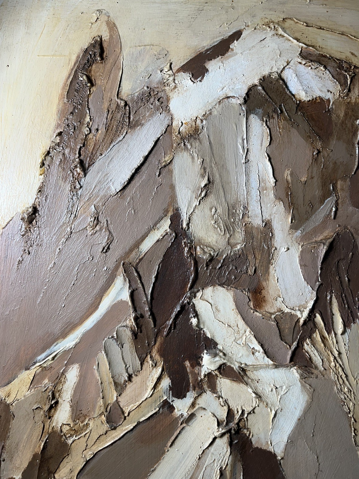 KLEIN ABSTRACT EXPRESSIONIST MID CENTURY MODERN MCM MODERNISM VINTAGE PAINTING