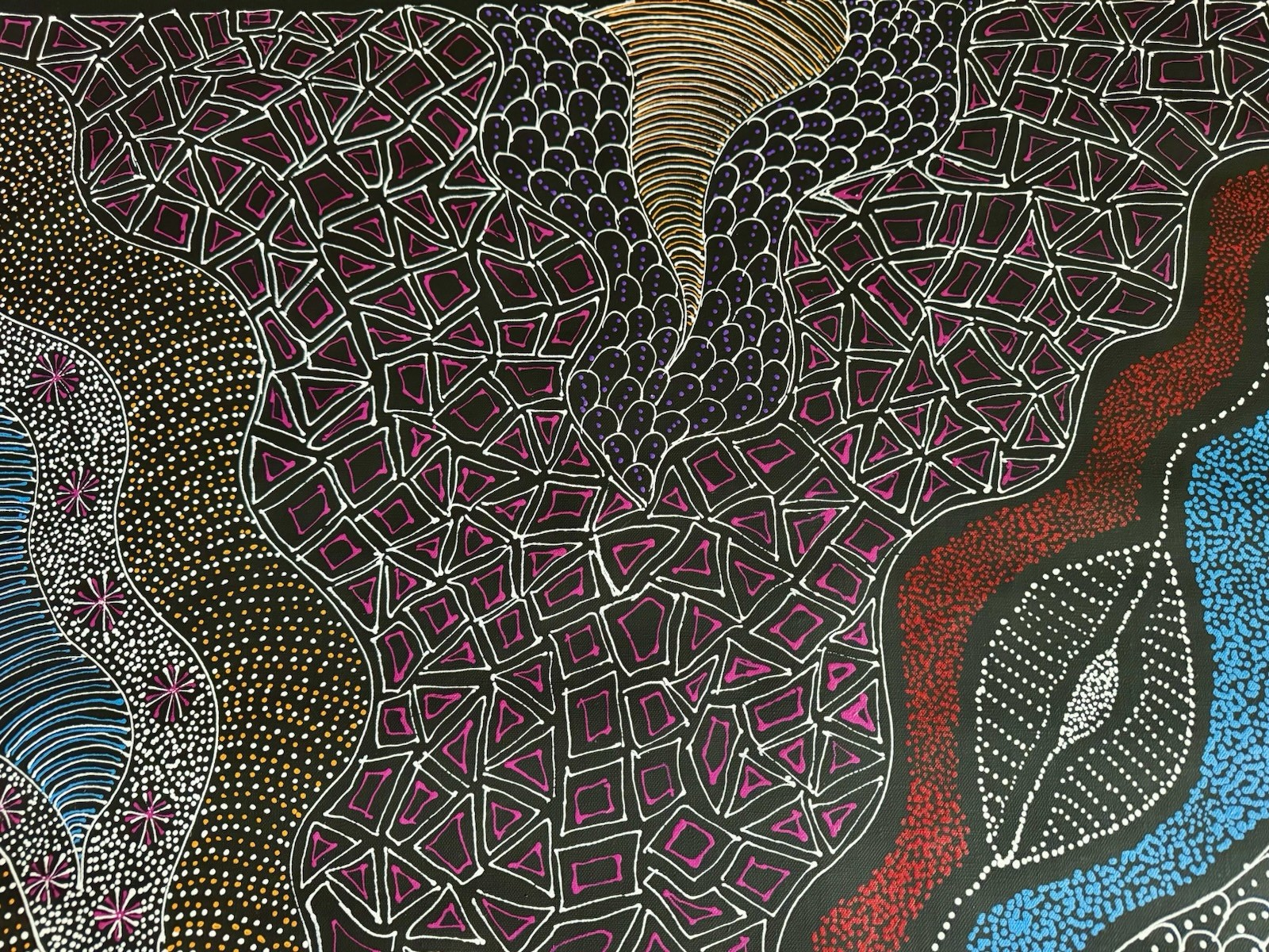 Rayleen Price Pula, Authentic Aboriginal art .Incl Photo’s and COA.