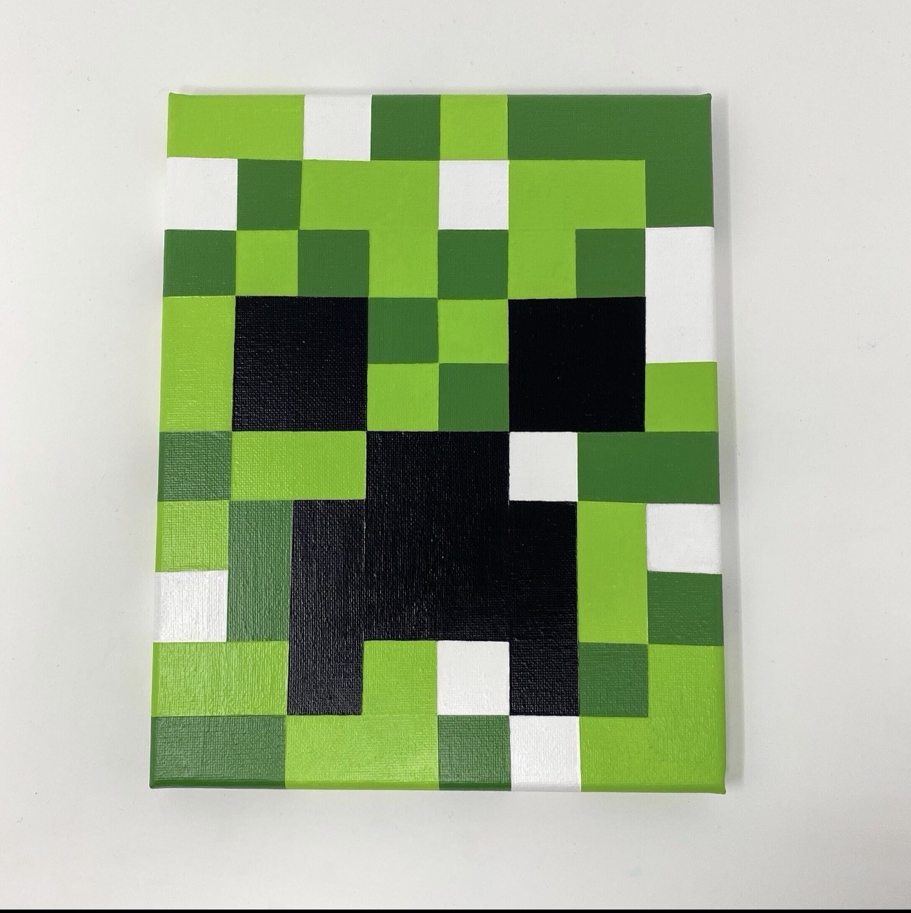 Green Pixel Monster Wall Decor